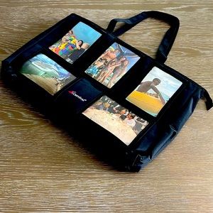 Carnival Cruise 🛳 Black Laptop / Tote bag with built in picture frames NWT